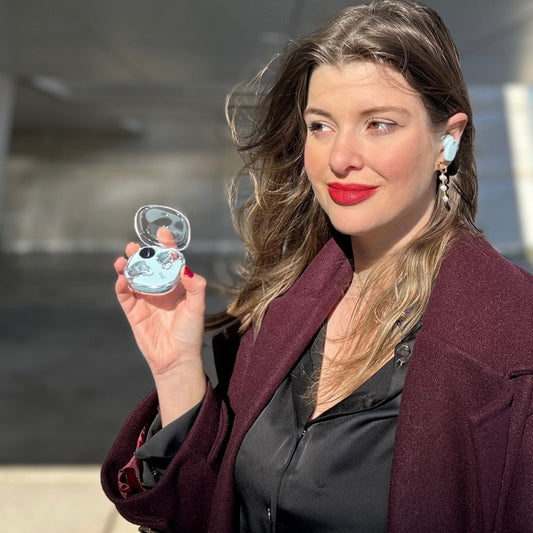 Auriculares Stereo Bluetooth Dual Earbuds COOL Fun Celeste