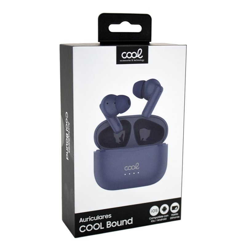 Auriculares Stereo Bluetooth Earbuds COOL Bound Marino