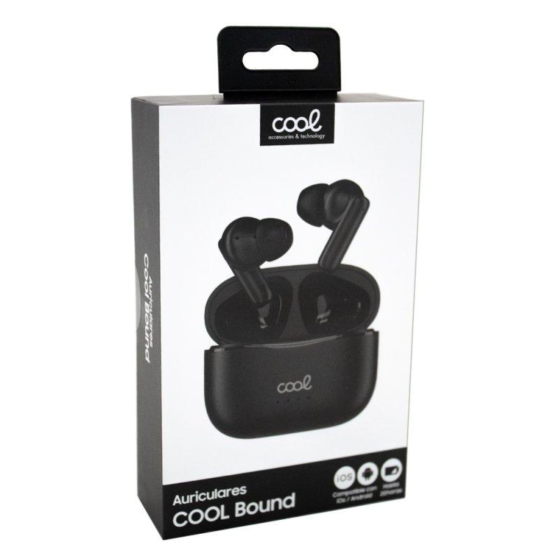 Auriculares Stereo Bluetooth Earbuds COOL Bound Negro