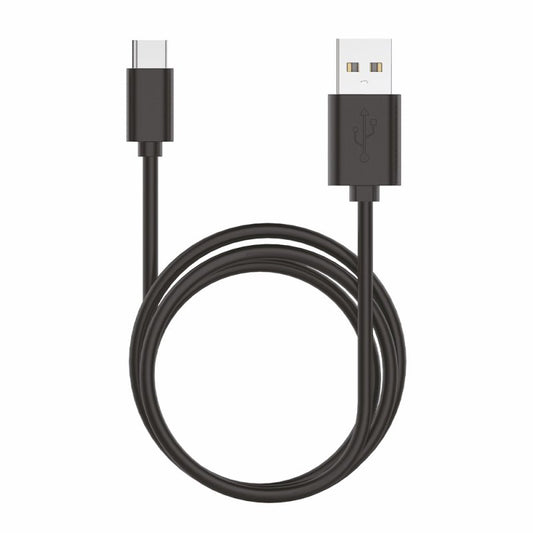 Cable USB Compatible COOL Universal TIPO-C (1.2 metros) Negro 2.4 Amp