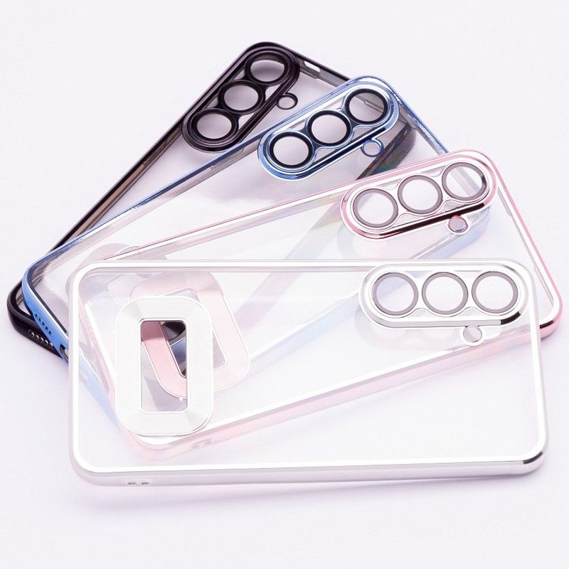 Carcasa COOL para Samsung A566 Galaxy A56 5G Borde Metalizado (Azul)