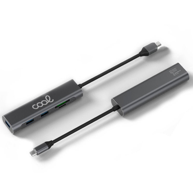 Hub Tipo-C Universal COOL 5 en 1 (3 x USB 3.0 + SD + Micro SD)