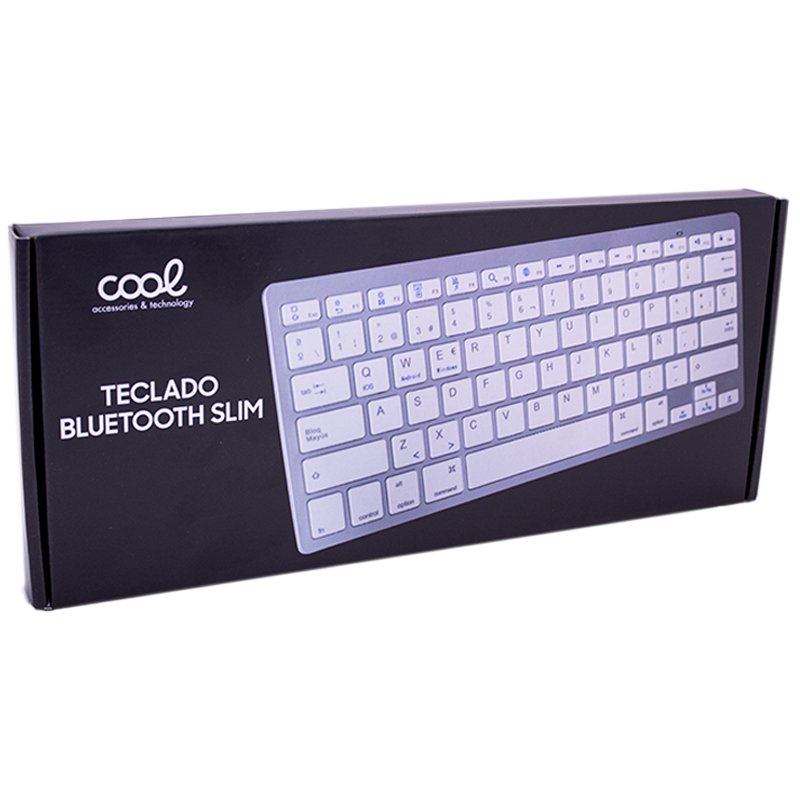 Teclado Slim Bluetooth PC / Tablet COOL Blanco (Español)