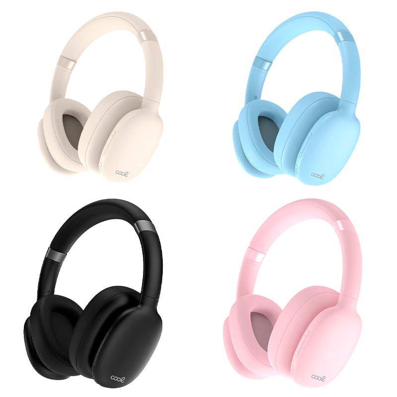 Auriculares Stereo Bluetooth Cascos COOL Roller Beige