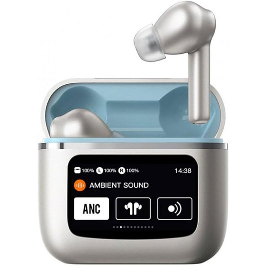 Auriculares Stereo Bluetooth Earbuds Lcd COOL Touch Gris
