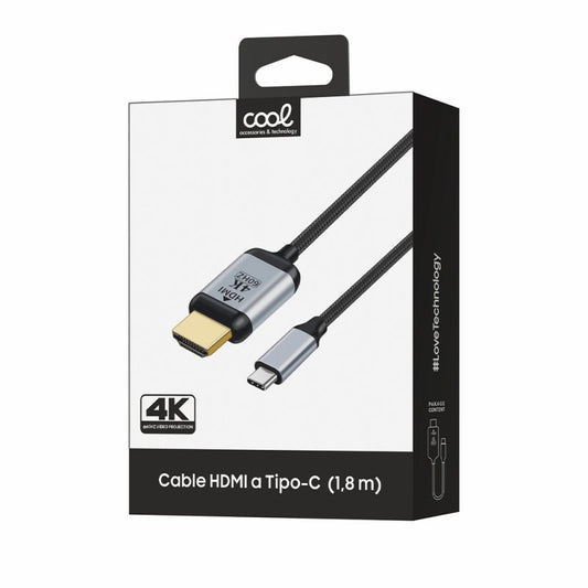Cable HDMI a Tipo-C Audio-Video Universal (1.8 m) Ultra 4K COOL