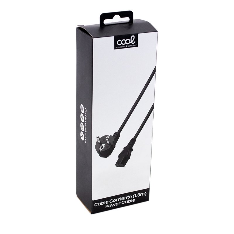 Cable Red Corriente Universal Alimentación (1.8 metros) Angular COOL