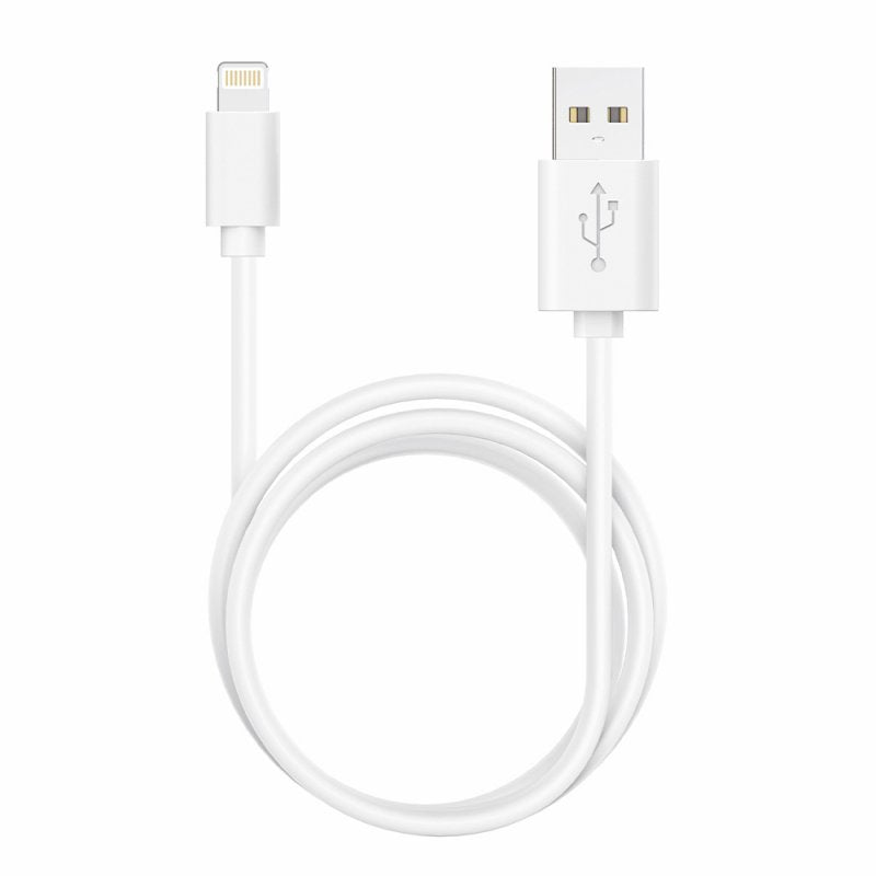 Cable USB Compatible COOL Lightning para iPhone / iPad (1.2 metros) Blanco