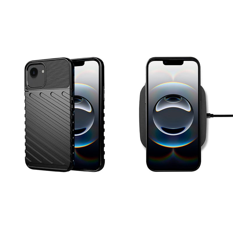 Carcasa COOL para iPhone 16e Thunder Negro