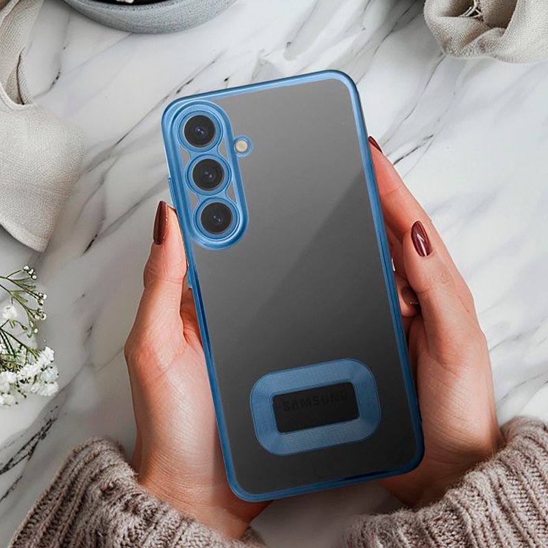 Carcasa COOL para Samsung A057 Galaxy A05s Borde Metalizado (Azul)