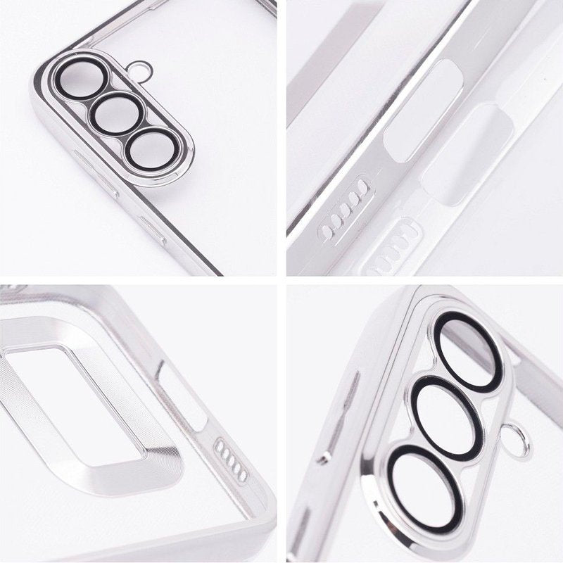 Carcasa COOL para Samsung A266 Galaxy A26 5G / A17 / A17 5G Borde Metalizado (Plata)