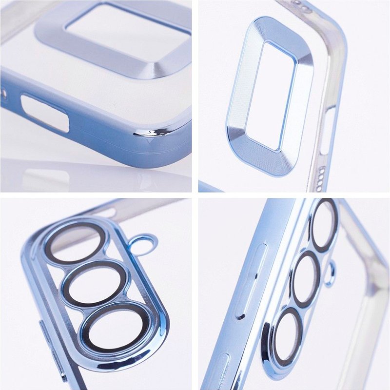 Carcasa COOL para Samsung A566 Galaxy A56 5G Borde Metalizado (Azul)