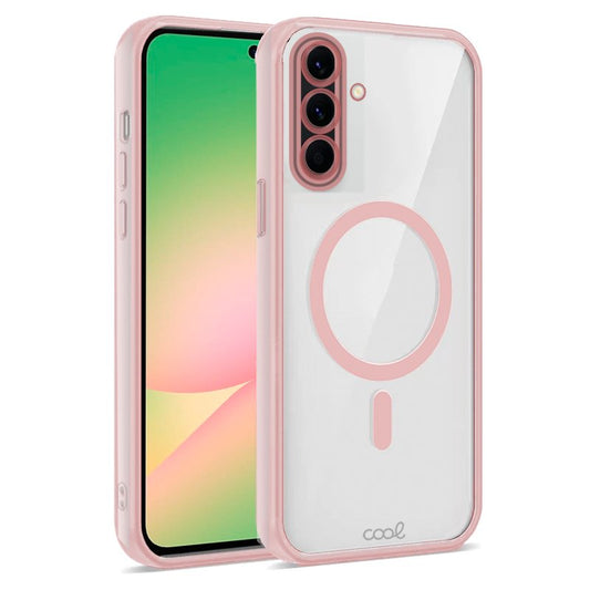 Carcasa COOL para Samsung A566 Galaxy A56 5G Magnética Borde Rosa