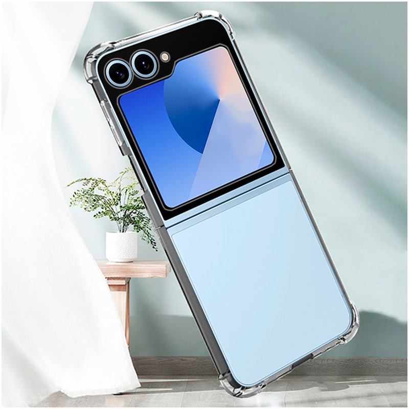 Carcasa COOL para Samsung F741 Galaxy Z Flip 6 / Z Flip 7 FE AntiShock Transparente