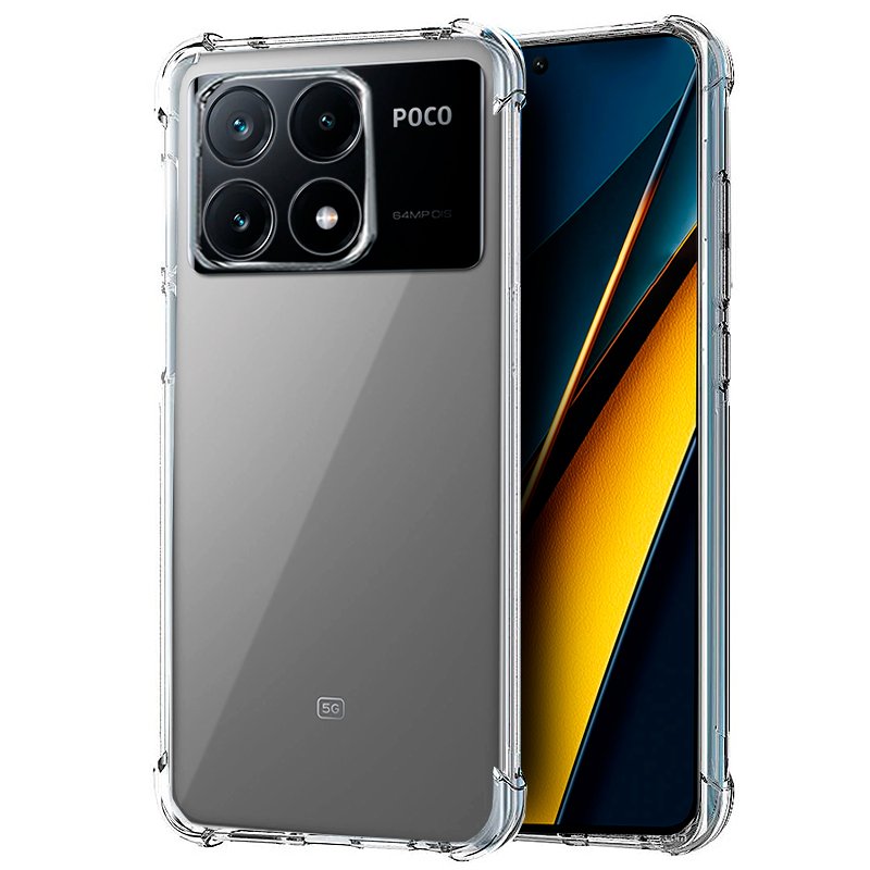 Carcasa COOL para Xiaomi Poco X6 Pro 5G AntiShock Transparente