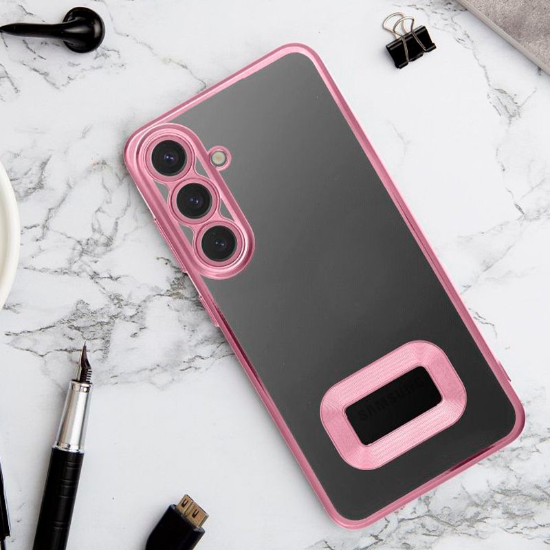 Carcasa COOL para Xiaomi Redmi Note 14 5G Borde Metalizado (Rosa)