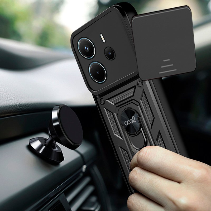 Carcasa COOL para Xiaomi Redmi Note 14 Hard Ring Negro