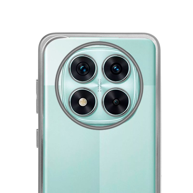 Carcasa COOL para Xiaomi Redmi Note 14 Pro 5G / Note 14 Pro Plus 5G / Poco X7 Borde Metalizado (Plata)