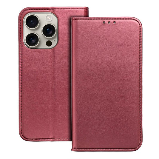 Funda COOL Flip Cover para iPhone 16 Pro Liso Burgundy
