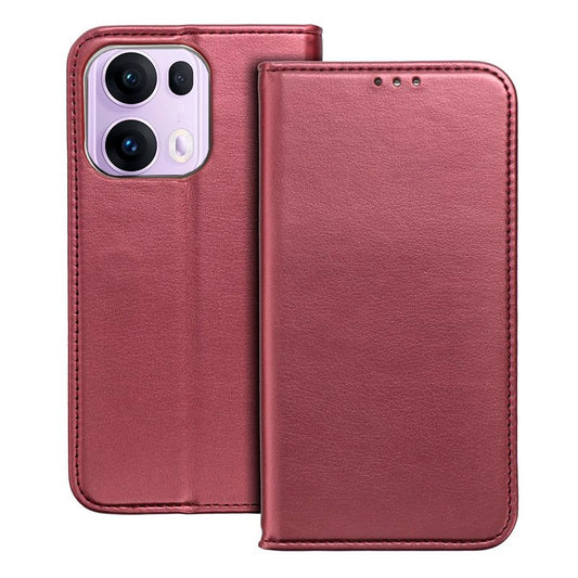 Funda COOL Flip Cover para Oppo Reno 13 Pro 5G Liso Burgundy