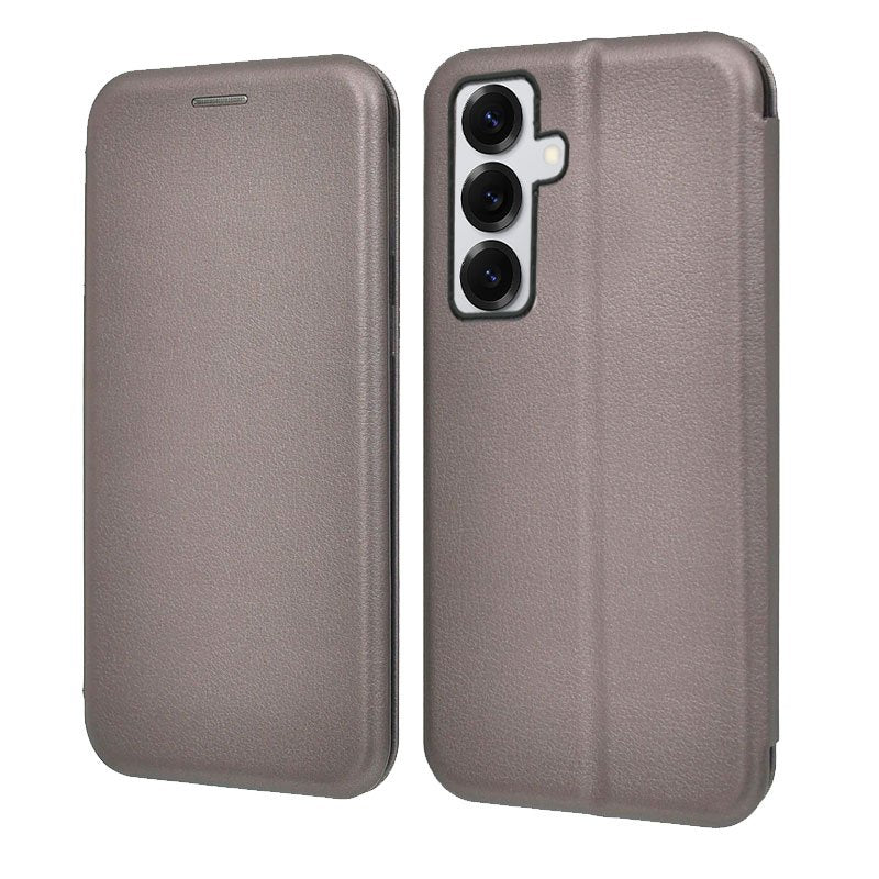 Funda COOL Flip Cover para Samsung S921 Galaxy S24 / S25 Elegance Plata