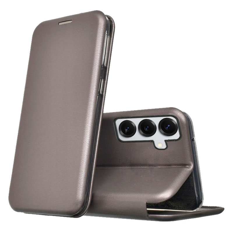 Funda COOL Flip Cover para Samsung S921 Galaxy S24 / S25 Elegance Plata