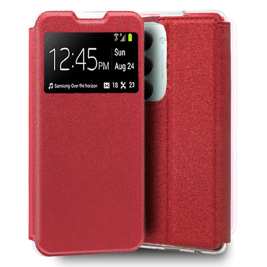 Funda COOL Flip Cover para Xiaomi Redmi 15 / 15 5G Liso Rojo