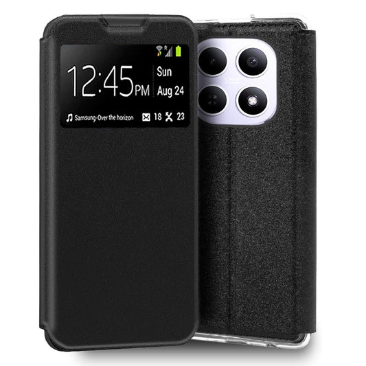 Funda COOL Flip Cover para Xiaomi Redmi Note 15 5G / Poco M8 Liso Negro