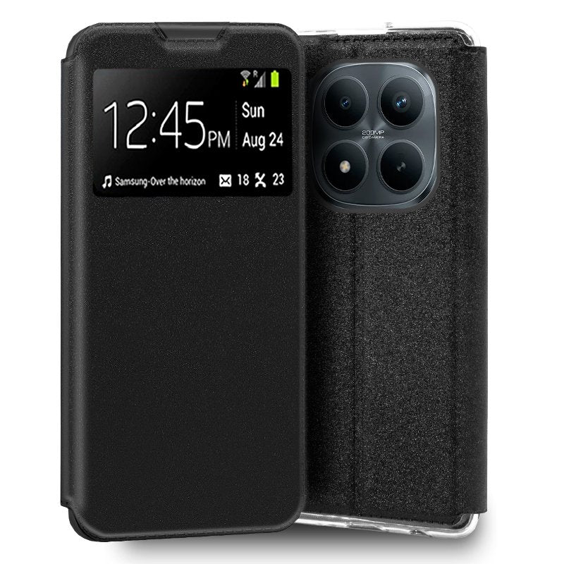 Funda COOL Flip Cover para Xiaomi Redmi Note 15 Pro Plus 5G / Poco M8 Pro Liso Negro