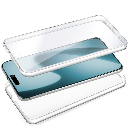 Funda COOL Silicona 3D para iPhone Air (Transparente Frontal + Trasera)