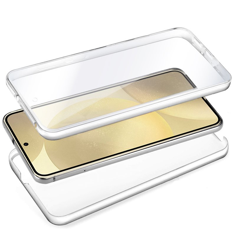 Funda COOL Silicona 3D para Samsung S926 Galaxy S24 Plus / S25 Plus (Transparente Frontal + Trasera)