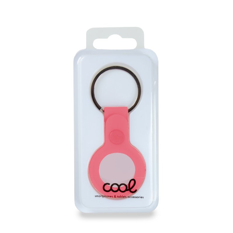 Llavero Protector COOL Compatible con AirTag Silicona Rosa