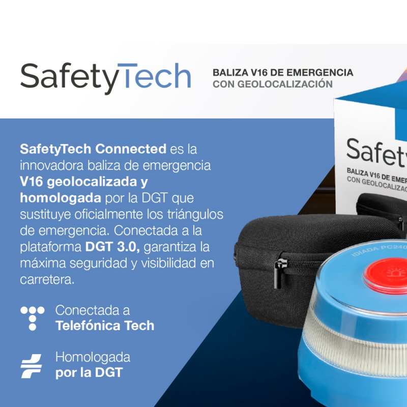 Luz Baliza Conectada (Homologada DGT) COOL Safetytech