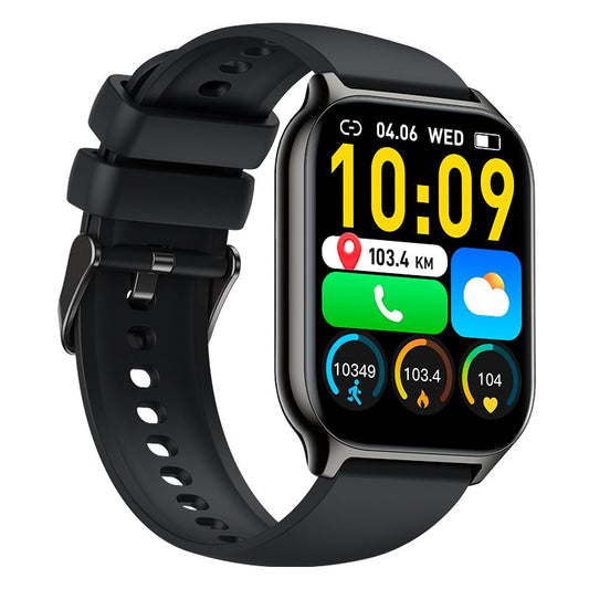 Smartwatch COOL Nova Silicona Negro (Llamadas, Salud, Deporte)