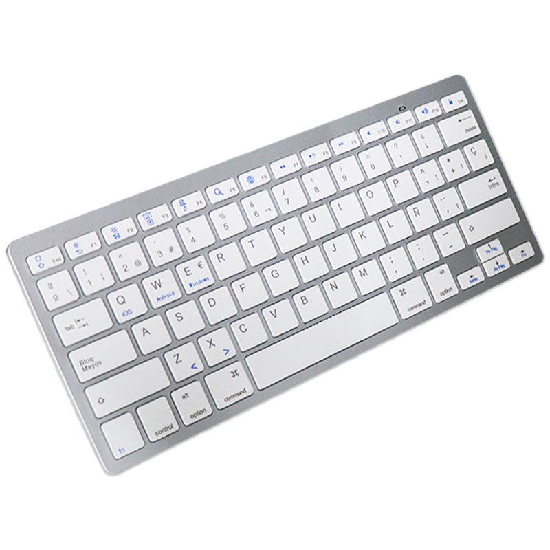 Teclado Slim Bluetooth PC / Tablet COOL Blanco (Español)