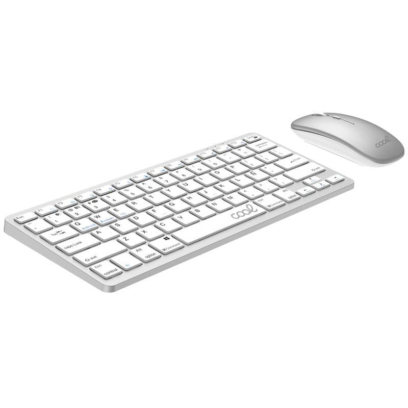 Teclado y Ratón Bluetooth PC / Tablet COOL Mobility Blanco (Español)